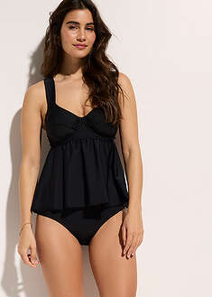 Kaarituellinen tankini (2-os. setti) - musta - bonprix