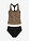 Tankini erikoisella selkäosalla (2-os. setti) - tummanharmaa - bonprix