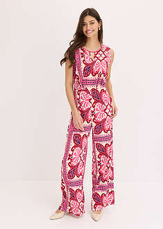 painokuvioitu jumpsuit - pinkki painettu - bonprix