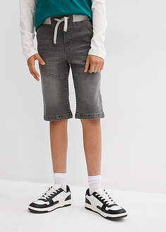 Joustavat farkkubermudat, Regular Fit - keskiharmaa denim - bonprix