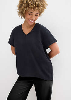 Paita pehmeästä musliinista - musta - bonprix