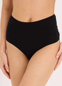Korkeavyötäröiset stringit (4kpl/pakkaus) - musta+hiekanbeige - bonprix