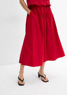 Midihame puhtaasta puuvillasta - chilinpunainen - bonprix