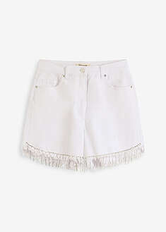 Ketjusomisteiset shortsit - valkoinen - bonprix