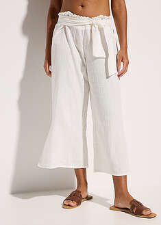 3/4-pituiset rantahousut musliinista