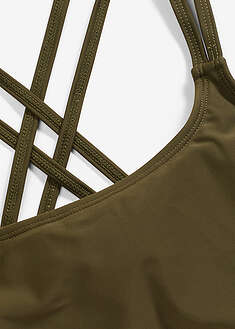 Bikinitoppi ristikkäisillä olkaimilla