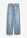 Leveälahkeiset farkut keskikorkealla vyötäröllä, hieman joustavat - kulutettu jäänsininen denim - bonprix