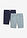 Joustavat bermudashortsit, Regular Fit (2 kpl/pakkaus) - tummansininen+lyijynharmaa - bonprix