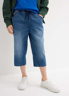 Poikien kuminauhavyötäröiset Slim fit -bermudat - blue stone - bonprix