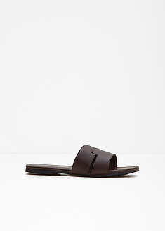 Pantolette-sandaalit - tummanruskea - bonprix