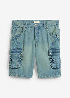Reisitaskulliset farkkubermudat, Regular Fit - sininen denim - bonprix