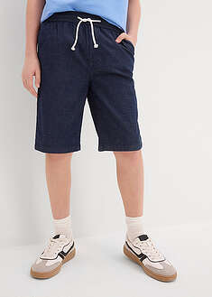 Kuminauhavyötäröiset joustavat farkkushortsit, Regular Fit - yönsininen denim - bonprix