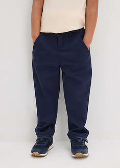 Suorat joustavat chinohousut, Slim Fit - tummansininen - bonprix