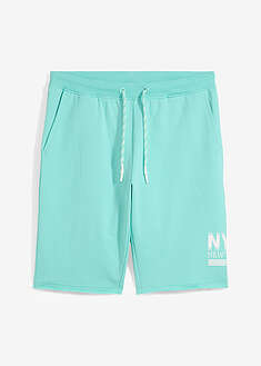 Collegeshortsit huolittelemattomilla lahkeensuilla - musta painokuvioitu - bonprix
