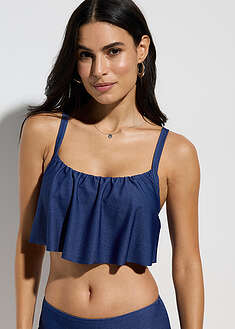 Bikinitoppi farkkukuosissa - tummansininen denim - bonprix