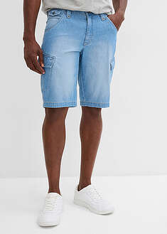 Kevyet farkkubermudat puhdasta puuvillaa, Relaxed Fit (2 kpl/pakkaus) - sininen denim+vaaleansininen denim - bonprix