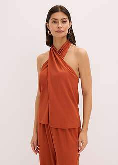 Halterneck-toppi - ruosteenoranssi - bonprix