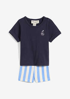 Vauvan paita ja shortsit puhtaasta luomupuuvillasta (2-os. setti)