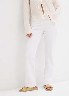 Suorat keskivyötäröiset stretch-farkut