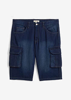 Reisitaskumalliset farkkubermudat, Relaxed Fit - tummansininen denim - bonprix