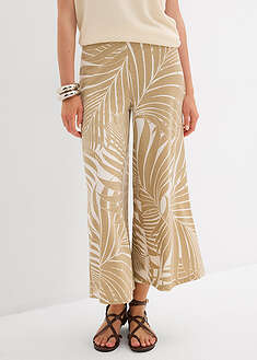Culotte-housut pehmeästä viskoosisekoitteesta - villanvalkoinen - beige - bonprix