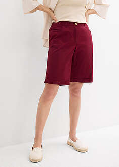 Puuvillaiset joustavavyötäröiset bermudat paperimaisesta kankaasta