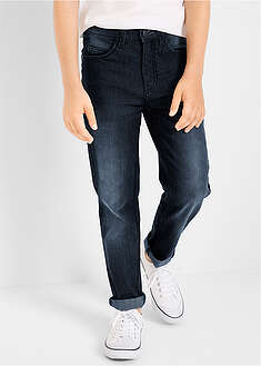 Normaalivyötäröiset kapeat farkut - tummansininen denim - bonprix