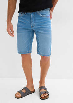 Farkkukankaiset collegebermudat, Slim Fit (2 kpl/pakkaus) - tummansininen denim+vaaleansininen denim - bonprix