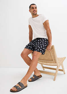 Miesten uimashortsit - musta-villanvalkoinen paisley - bonprix