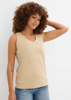 Hihaton toppi puhtaasta luomupuuvillasta (2kpl/pakkaus) - beige-minttu - bonprix