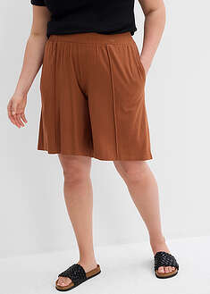 Joustavavyötäröiset trikoobermudat