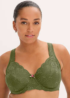 Minimizer-rintaliivit pehmustetuilla olkaimilla - tumma khaki - bonprix