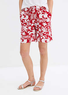 Leveät korkeavyötäröiset viskoosishortsit