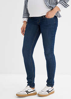 Kapeat äitiysfarkut luomupuuvillasekoitteesta - tummansininen denim - bonprix