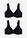 Kaarituelliset minimizer-t-paitaliivit luomupuuvillasekoitteesta (2 kpl/pakkaus) - 2 x musta - bonprix