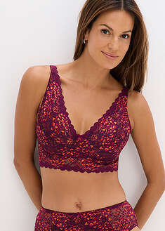 Pitsiset minimizer-rintaliivit - purppura-pinkki-oranssi - bonprix