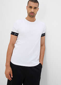 T-paita puhtaasta luomupuuvillasta, Slim Fit - valkoinen - bonprix