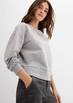 Oversize-collegepaita puuvillasekoitteesta