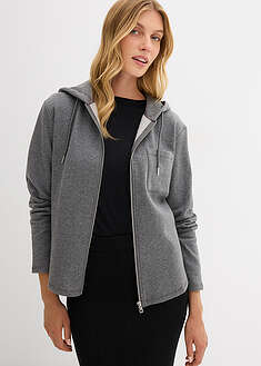 Hupullinen collegetakki - meleerattu harmaa - bonprix