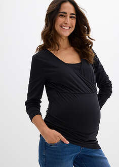 Äitiyspaita/imetyspaita luomupuuvillasekoitteesta (2kpl/pakkaus)