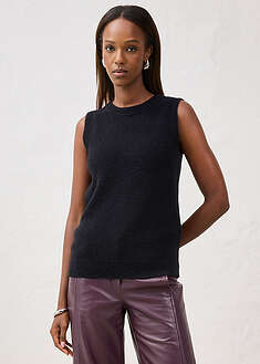 Neuleliivi alpakkasekoitetta - musta - bonprix