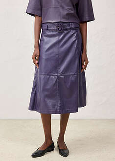 Vyöllinen nahkahame lampaannappaa (2-os. setti)