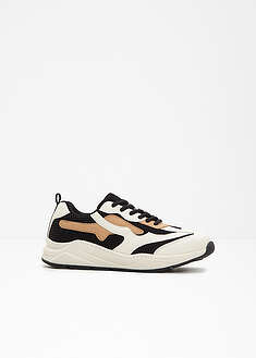 Chunkyt sneakerit - villanvalkoinen-musta-vaaleanruskea - bonprix