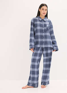 Kudottu flanellipyjama