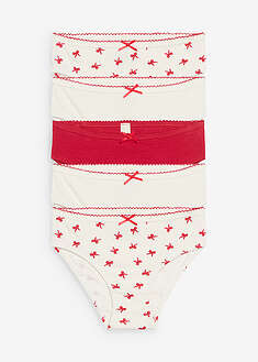 Alushousut pehmeää ribbineulosta satiinirusetilla (5 kpl/pakkaus)