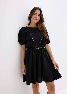 Niittisomisteinen vyöllinen mekko