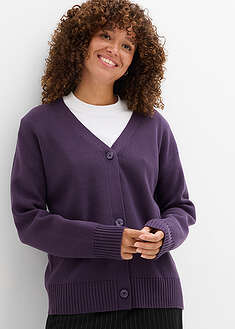 Ribbineuletakki - luumunpunainen - bonprix