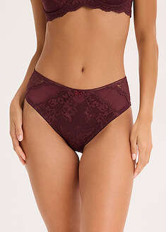 Pitsisomisteiset maksialushousut - viininpunainen - bonprix