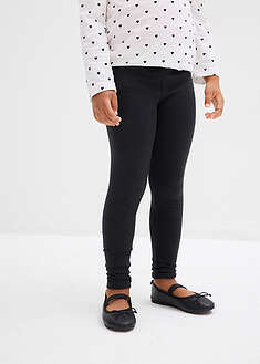 Leggingsit joustavasta luomupuuvillasekoitteesta (2kpl/pakkaus) - musta - bonprix