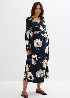 Maksipituinen kietaisumekko raskausaikaan ja sen jälkeen